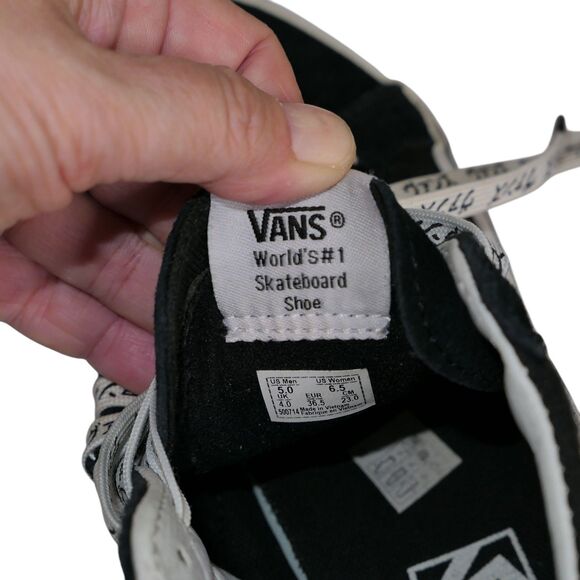 VANS Sk8- Reissue High Tiger Check W 6.5 M 5 Black White Japanese Streetwear - Picture 13 of 13